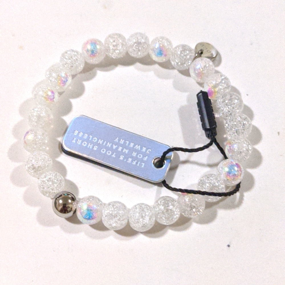 Nogu Marshmallow Glitter Glass Bracelet